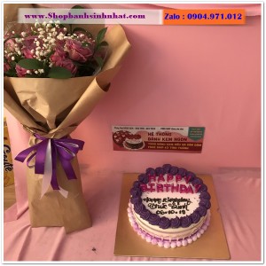 Combo Bánh Kem & Hoa Tươi - MM41
